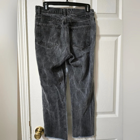Revice Ex Boyfriend Two-Toned Straight Leg Ankle Jeans, Raw Hem, Size 26, EUC! - Picture 9 of 14